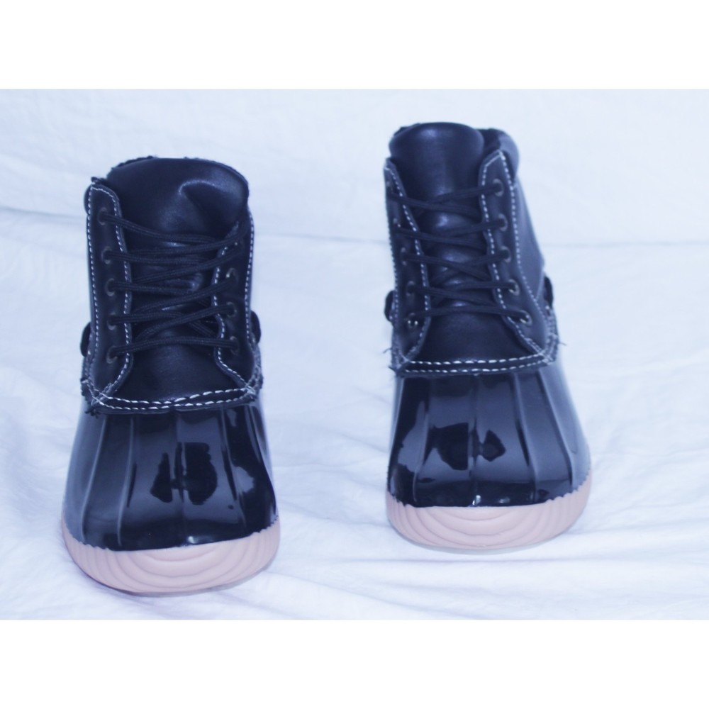AOMO LOVE Women's Duck Rain Boots Waterproof Snow Boots for Winter 6